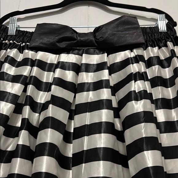 Black and White Striped Skirt - Picture 2 of 7